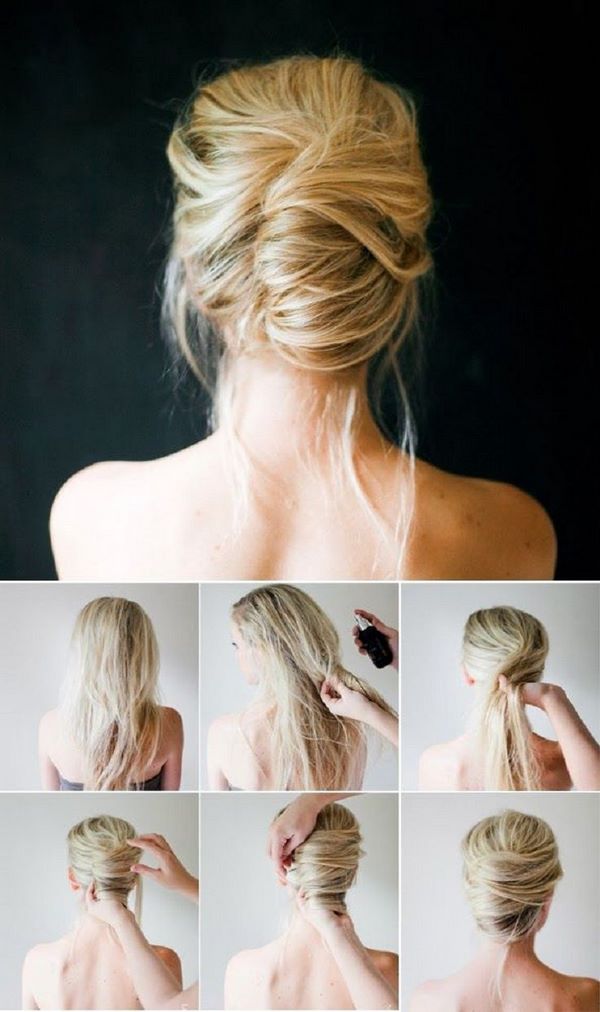 cabello corto peinado recogido