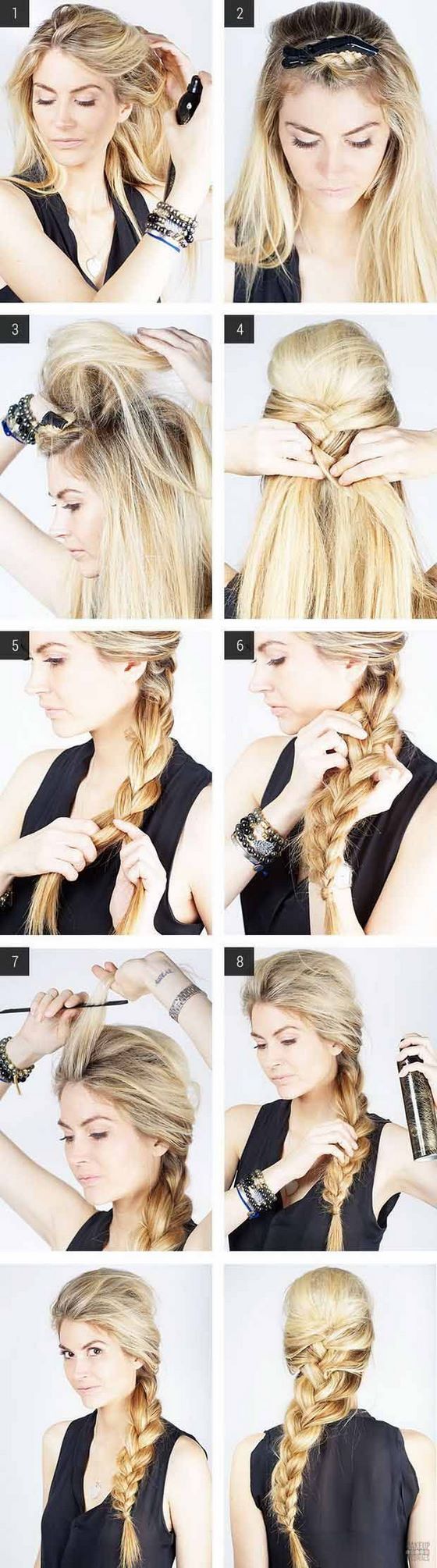 cabello paso a paso trenza