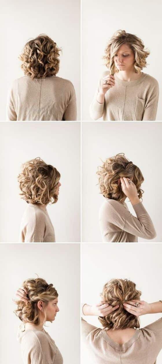 cabello rizado corto paso a paso