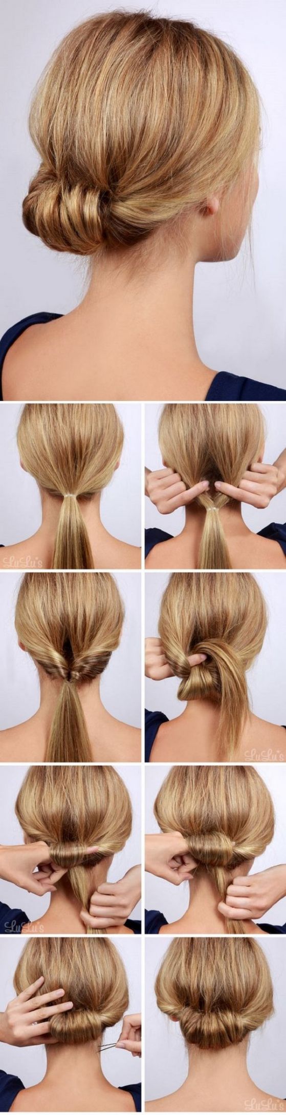peinado recogido con estilo elegante