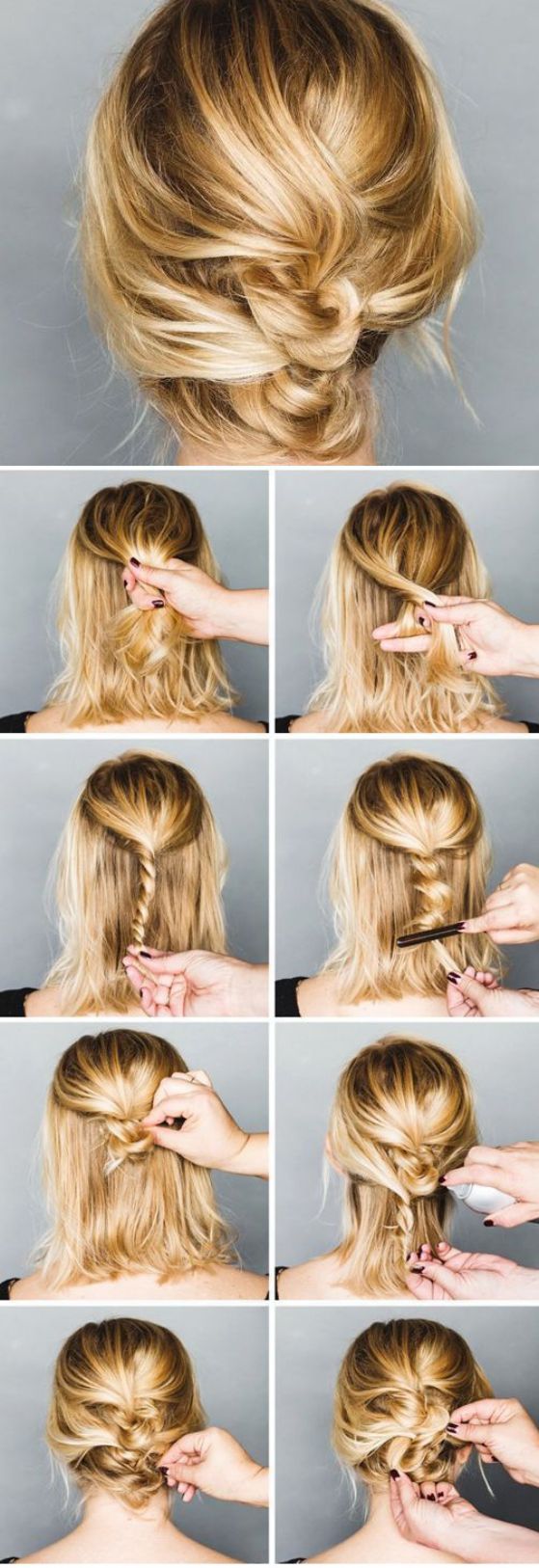 trenza paso a paso cabello corto