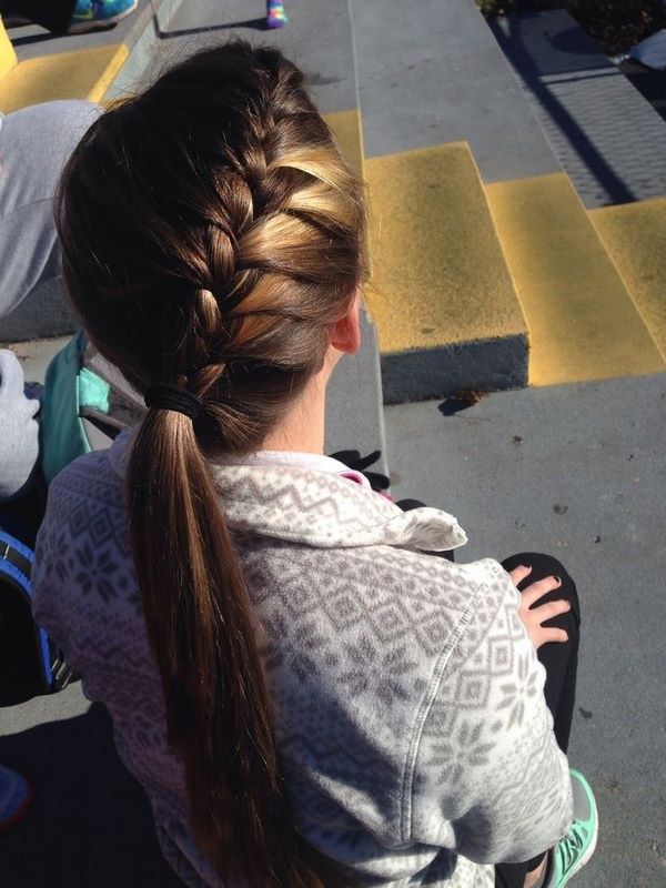 trenzas recogidas para el colegio
