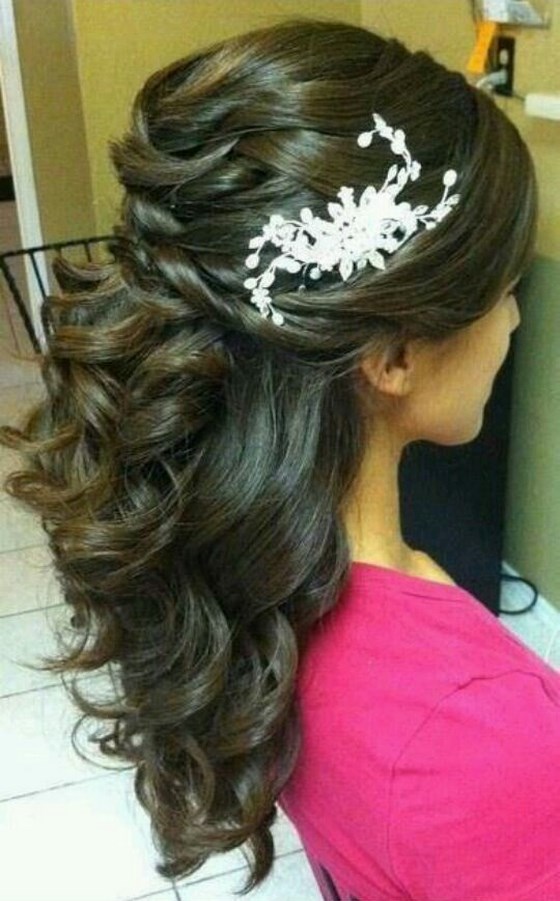 peinado con accesorios