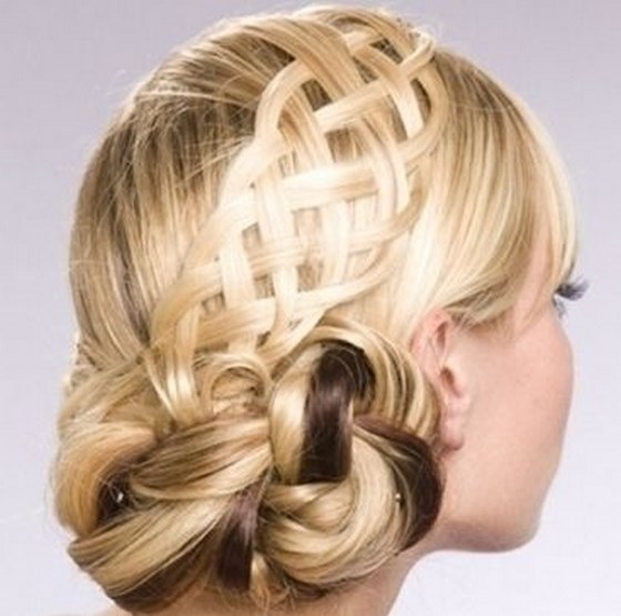 trenza para cabello recogido