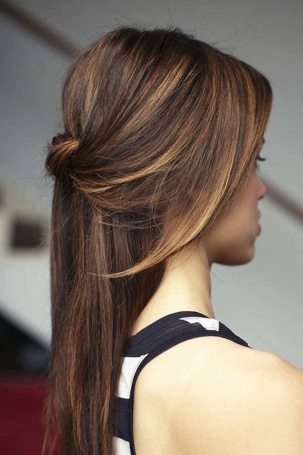 cabello largo casual