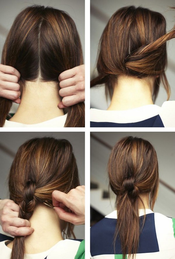 peinados casuales para cabello largo