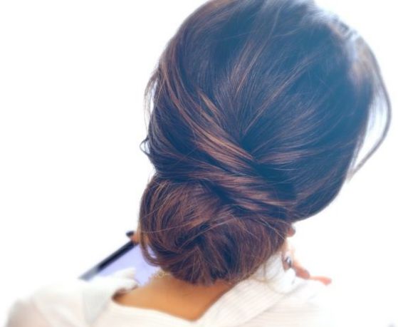 peinado recogido sencillo y elegante para prom
