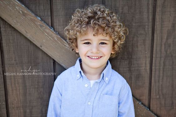 Pelo Rizado Corte De Niños (4)