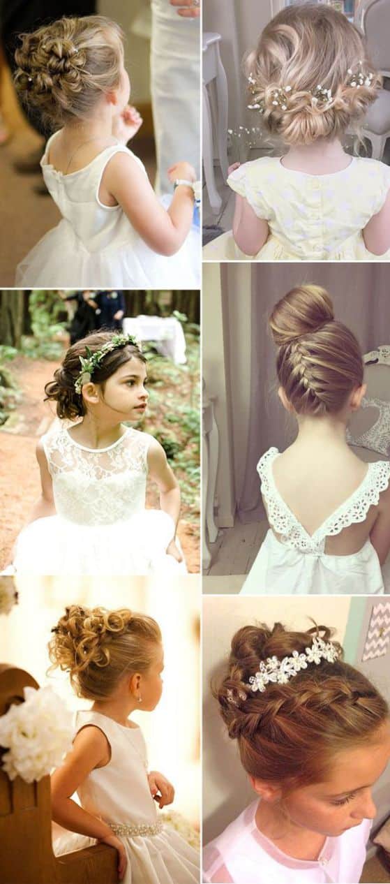recogidos elegantes para niña