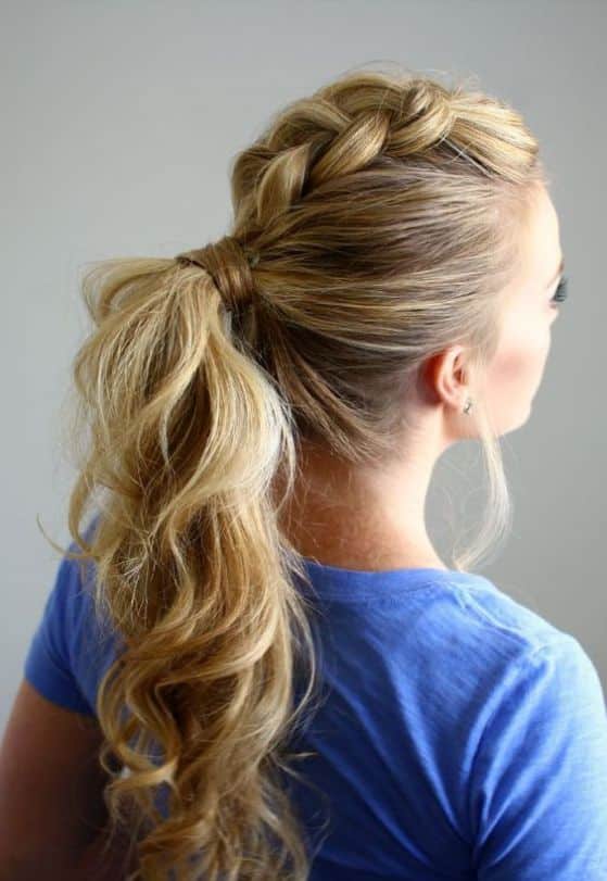 estilo rockero con trenzas