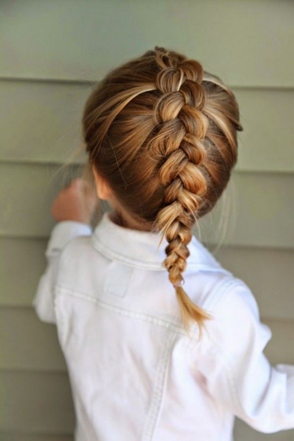 peinado de trenza para niñas