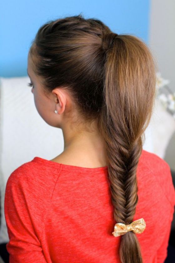 cabello largo trenzado para jovenes