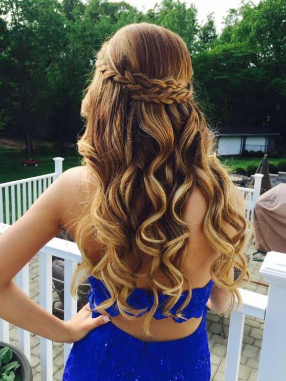 peinado elegante para prom