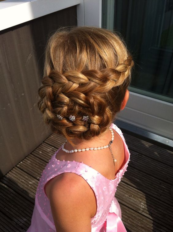 Peinados De Niñas Con Trenzas Recogidas (2)