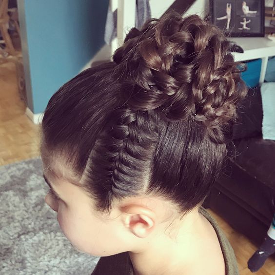 Peinados De Niñas Con Trenzas Recogidas (3)