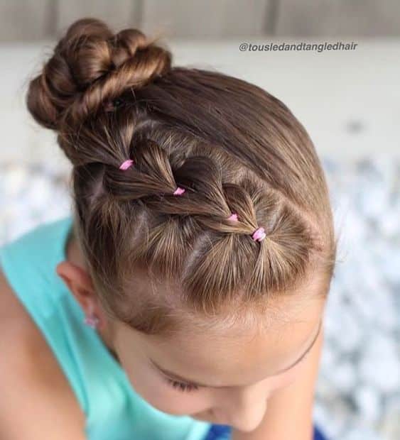 Peinados De Niñas Con Trenzas Recogidas (4)